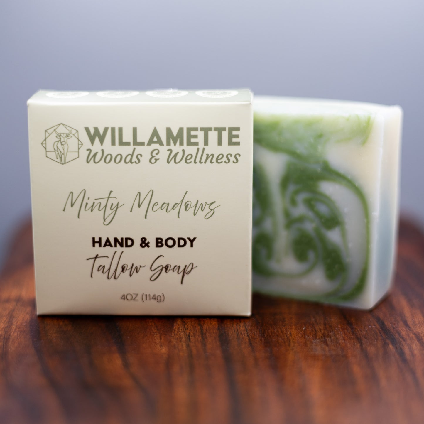 Minty Meadows Tallow Hand& Body Soap pair